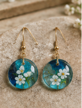Glass earring