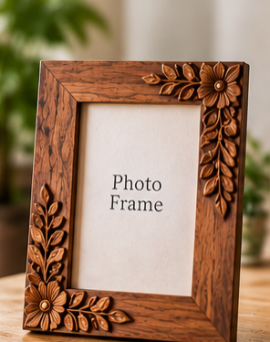 Wooden photo frame