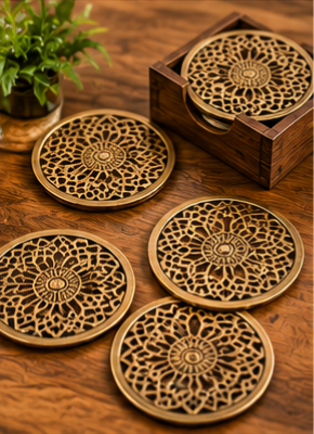 Metal coasters (set)