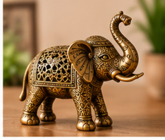 Brass Elephant Decorative Idol