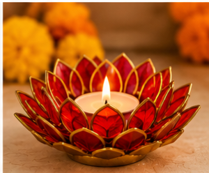 Decorative Lotus Diya